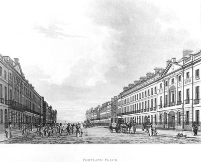 Portland Place, London, 1800 von English School