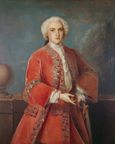 Porträt von John Hall Stevenson, 1741 von English School