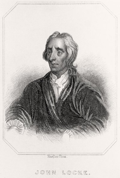 Porträt von John Locke von English School