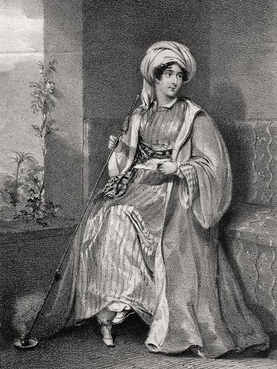 Porträt von Lady Hester Stanhope von English School