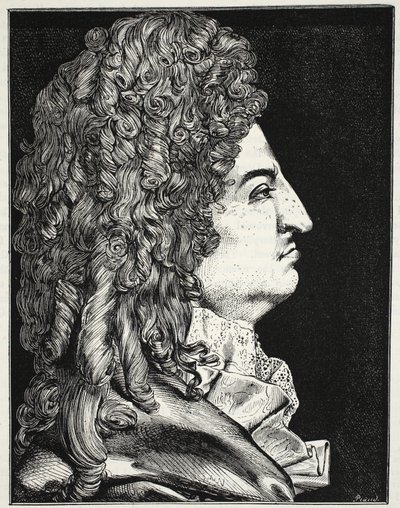 Porträt von Ludwig XIV. von English School