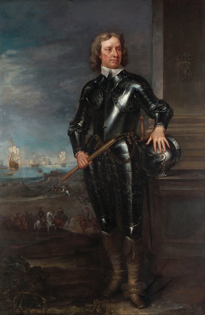 Porträt von Oliver Cromwell von English School