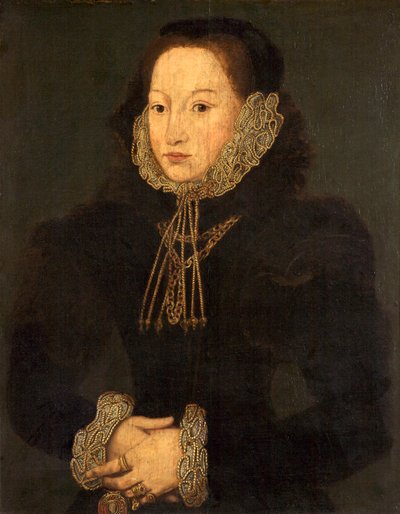 Porträt einer unbekannten Dame, ca. 1550 von English School