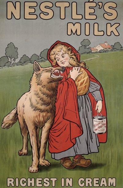 Plakat für Nestlé-Milch, 1900 von English School