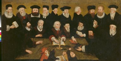 Protestantische Reformatoren, ca. 1654 von English School