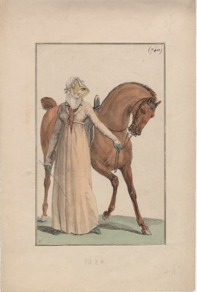 Reitkleid, ca. 1806 von English School