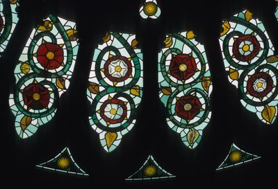 Rosettenfenster (Detail) von English School