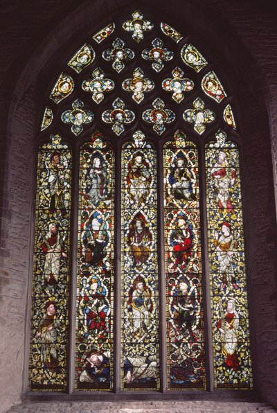 Fenster des Heiligen Laurentius (Buntglas) von English School