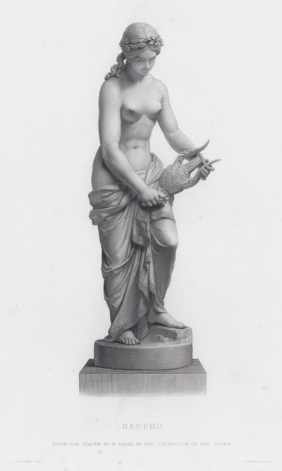 Sappho (Gravur) von English School