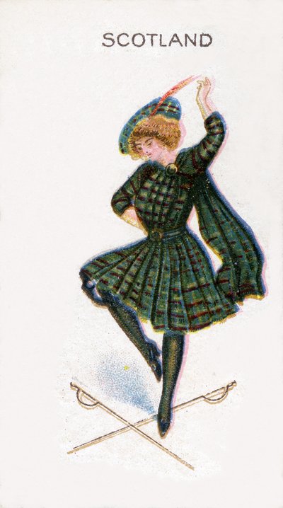 Schottland, Zigarettenkarte, 1915 von English School