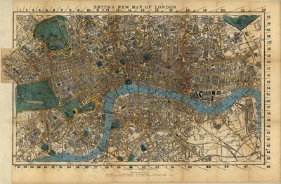 Smiths neue Karte von London von English School