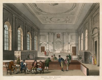 South Sea House, London, geteilte Halle von English School