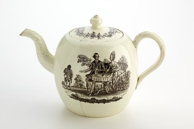 Staffordshire Wedgwood Teekanne, ca. 1775-85 von English School