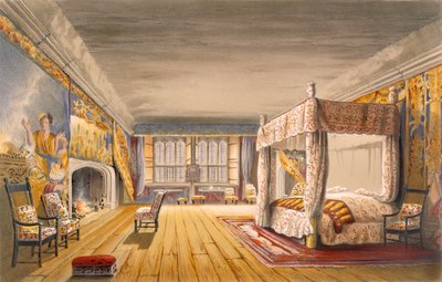 Das beste Schlafzimmer, Cotehele House, ca. 1830-40 von English School