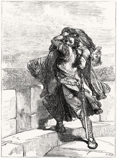 Der Tod von Conan im Jahr 1090 von English School