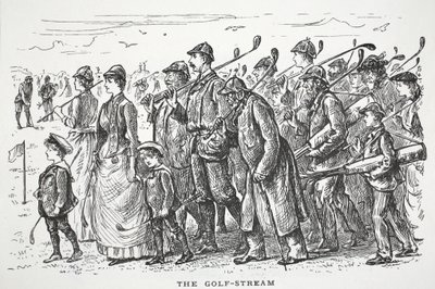 Der Golfstrom, Illustration aus Punch von English School