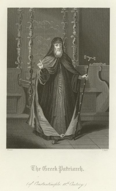 Der griechische Patriarch von Konstantinopel, 18. Jahrhundert von English School