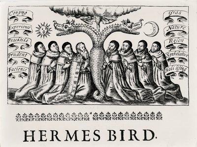 Der Hermesvogel, aus Theatrum Chemicum, 1652 von English School