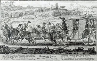 Die Highland-Jagd, 21. Februar 1745 von English School