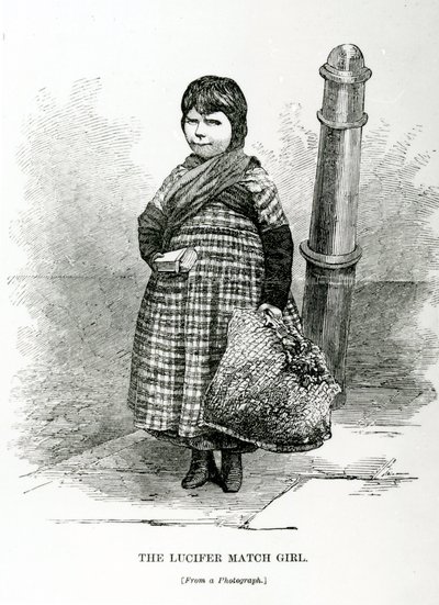 Das Zündholzmädchen, ca. 1840 von English School