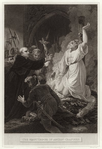 Das Martyrium von Erzbischof Cranmer von English School