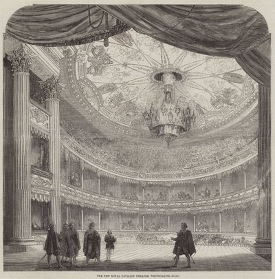 Das neue Royal Pavilion Theatre, Whitechapel-Road (Gravur) von English School