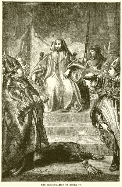 Die Proklamation von Heinrich IV von English School