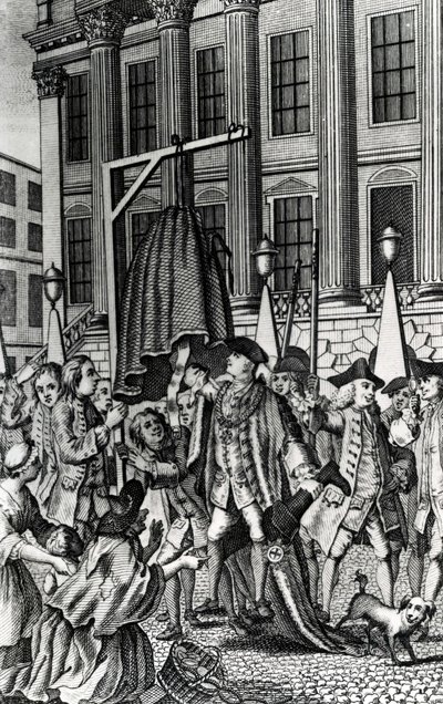 Der Raub des Petticoats, 1768 von English School