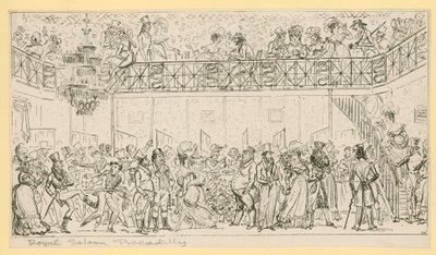 Der Royal Saloon, Piccadilly, London von English School