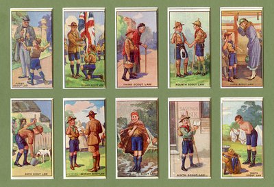 Die Zehn Pfadfindergesetze, 1923 von English School