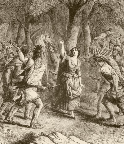 Die Entführung von Jennie (Lithografie) von English School
