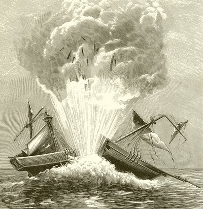 Der erste Torpedo, 1805 von English School