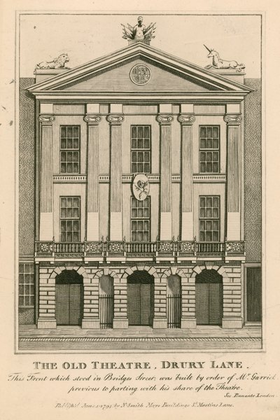 Das alte Theatre, Drury Lane von English School