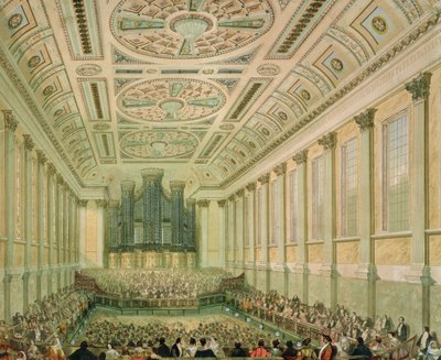 Rathaus, Innenansicht, 1855-1875 von English School
