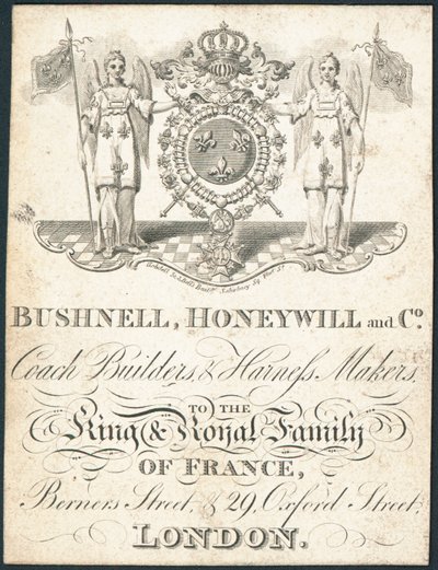 Handelskarte, Bushnell, Honeywill and Co von English School