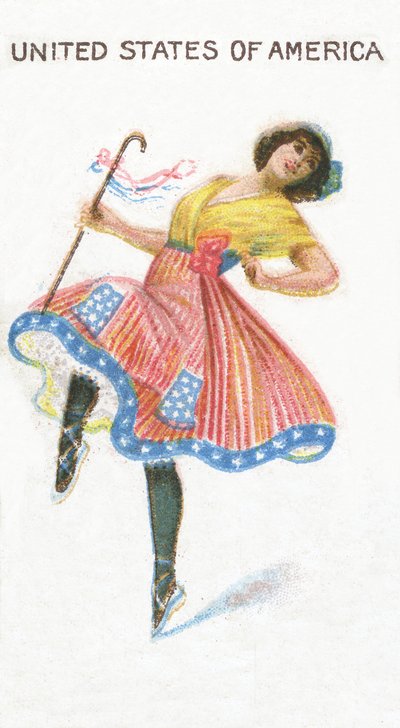 Vereinigte Staaten von Amerika, Zigarettenkarte, 1915 von English School