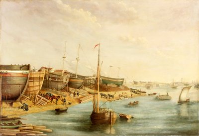 William Piles Werft, North Sands, ca. 1830 von English School