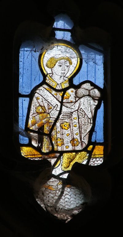 Fenster Ew mit Darstellung von St. Stephanus von English School