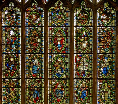 Fenster Ew, den Jessebaum darstellend von English School