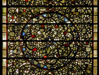 Fenster Fünf-Schwestern, Darstellung von Grisaille von English School