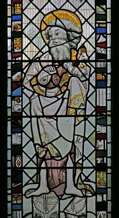 Fenster W, Darstellung des Heiligen Johannes des Täufers von English School