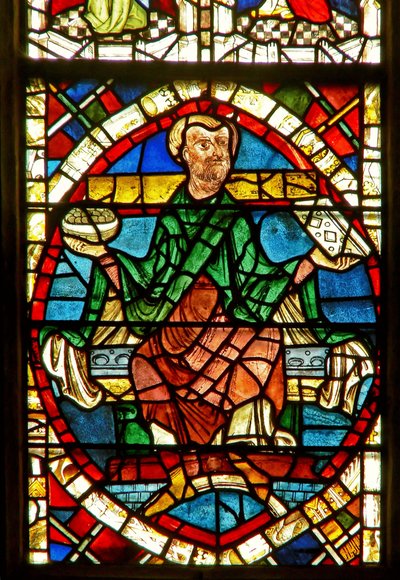 Fenster, das eine genealogische Figur zeigt: Jojachin von English School