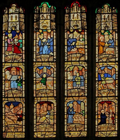 Fenster Nr. 5 zeigt St. Neot Fenster von English School