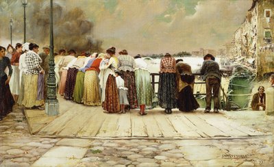 Auf der Brücke, 1893 von Enrique Serra