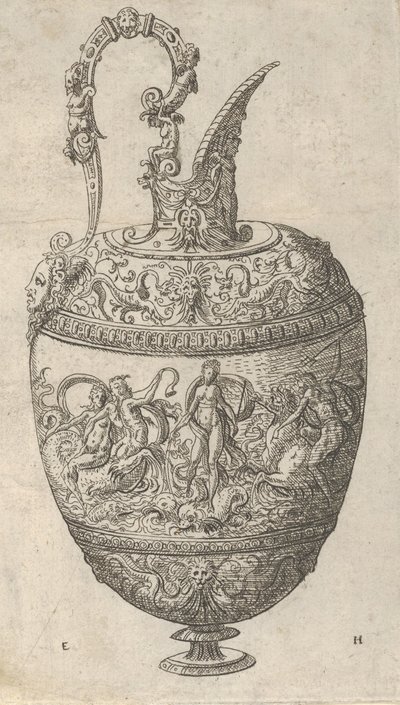 Entwurf für eine Kanne von Erasmus Hornick