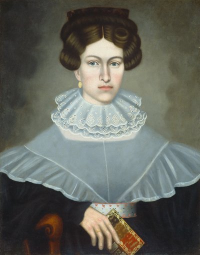 Frau mit einem Buch, ca. 1835 von Erastus Salisbury Field