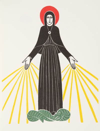 Unsere Liebe Frau von Lourdes von Eric Gill
