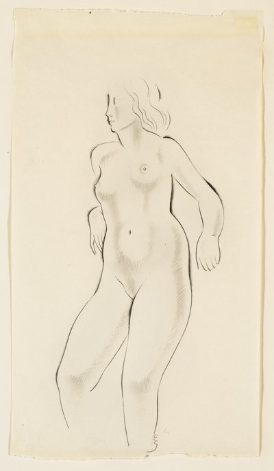 Studie eines weiblichen Aktes von Eric Gill