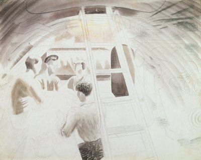 Männer bei der Pause von Eric Ravilious