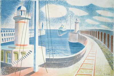 Newhaven Hafen von Eric Ravilious